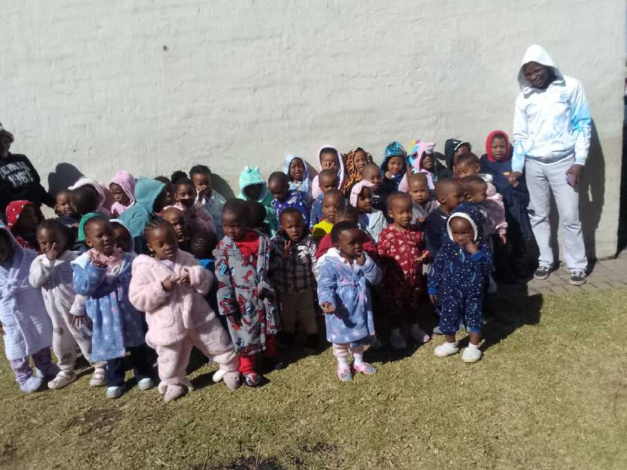 Teacher with kids